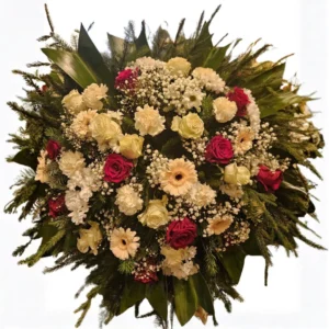 Kwiaty do pogrzebu: wieniec 12