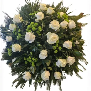 Kwiaty do pogrzebu: wieniec 14