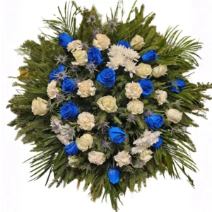 Kwiaty do pogrzebu: wieniec 15
